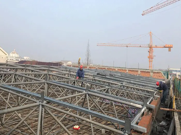 球形网架钢结构施工方案